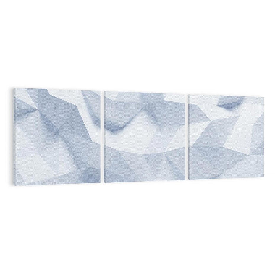 Obraz na płótnie 120x40 - Trójwymiarowa geometria - geometria, 3d