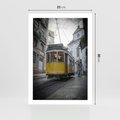 Plakat bez ramy 21x30 - Urok tramwajów Lizbony - tramwaj, Lizbona