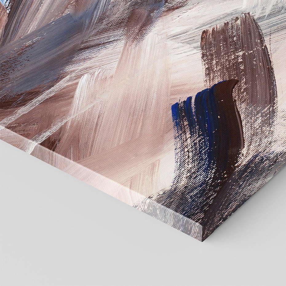 Obraz na płótnie 70x50 - Eksploracja Dramaturgii - abstrakcyjny chaos, chatyczne maźnięcia pędzla