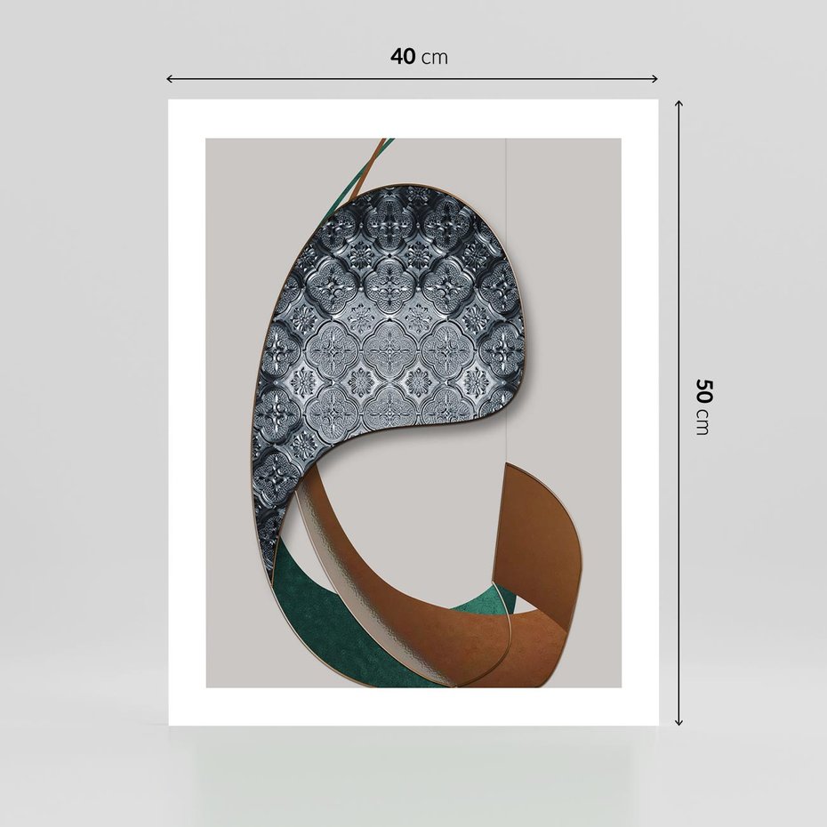 Plakat bez ramy 40x50 - Abstrakcyjne Światy Geometrii - nowoczesny, geometryczny