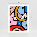 Plakat bez ramy 30x40 - Kolory Komiksu - abstrakcyjne formy, komiksowy styl