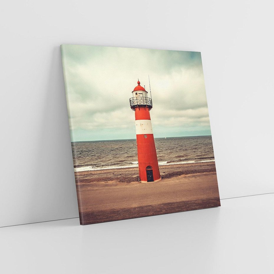 Obraz na płótnie 50x50 - Retro Urok Morza - fotografia w stylu retro, vintage