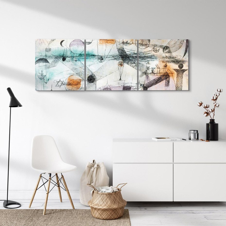 Obraz na płótnie 120x40 - In the realm of air 1917, Paul Klee - Reprodukcja - reprodukcja, obraz na płótnie