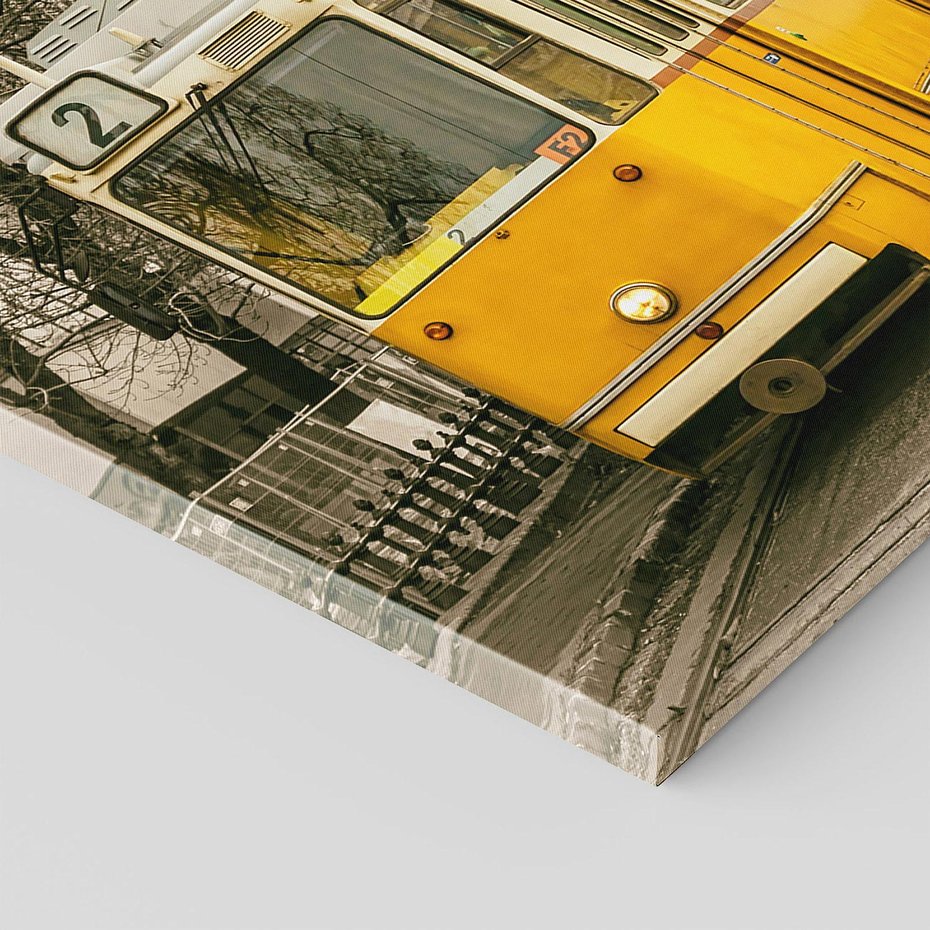 Obraz na płótnie 100x70 - Tramwaj w Lizbonie - Lizbona, tramwaj