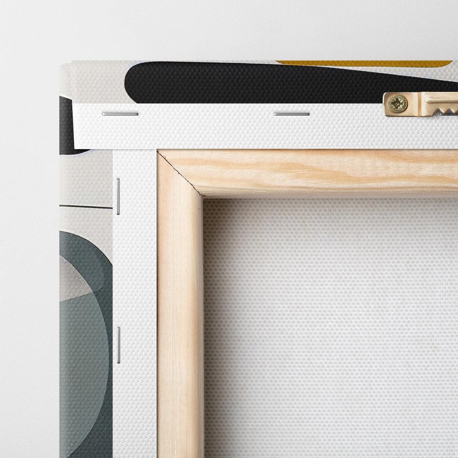 Obraz na płótnie 100x70 - Wyraziste Formy - abstrakcyjne plamy, nowoczesny styl