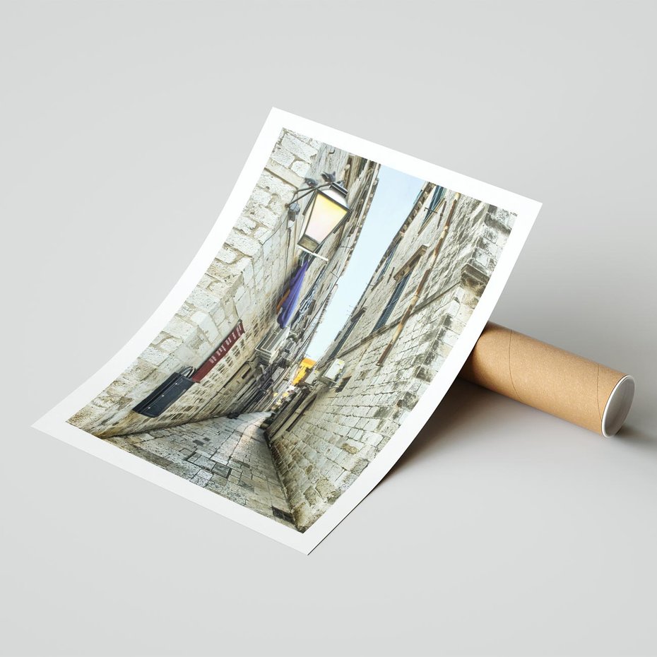 Plakat bez ramy 30x40 - Urok Włoskiej Uliczki - włoska, uliczka