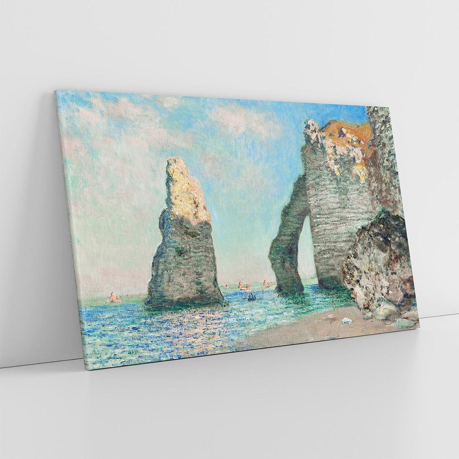 Obraz na płótnie 100x70 - Klify Étretat (1885), Claude Monet - Reprodukcja - reprodukcja, obraz na płótnie
