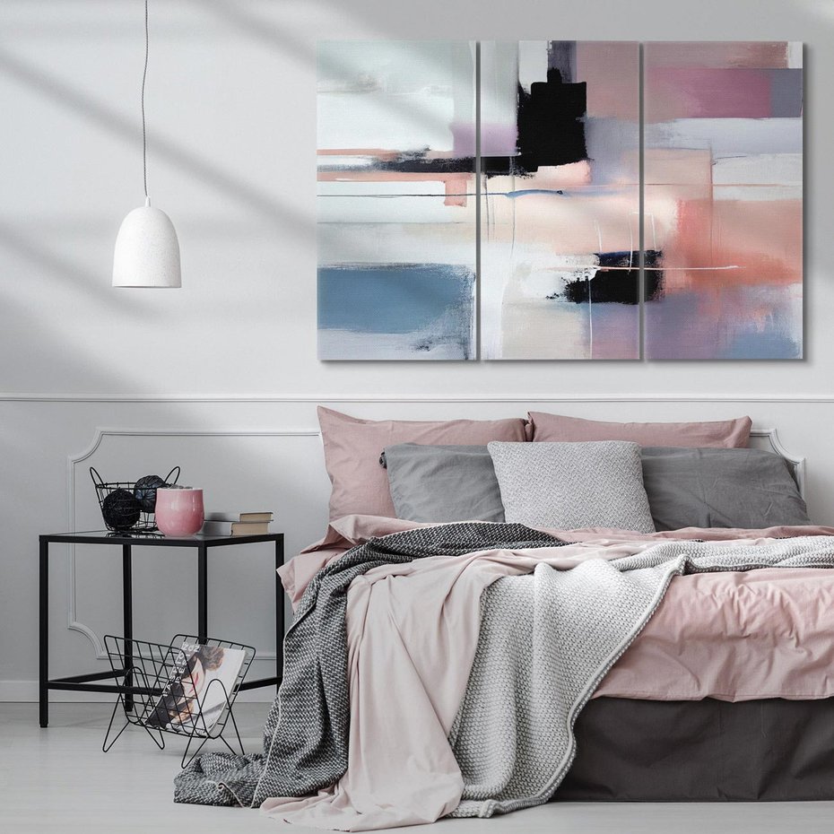 Obraz na płótnie 120x80 - Zamglone Kierunki - abstrakcja, obraz olejny