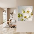 Obraz na płótnie 80x80 - Elegancka uroda orchidei - orchidea, kwiaty