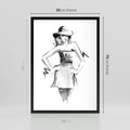 Plakat w ramie 50x70 - Piękno mody i urody - beauty, fashion - rama czarna