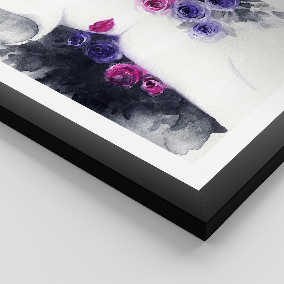 Plakat w ramie 40x50 - Urok osobowości - kobieta, portret - rama czarna