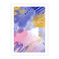 Plakat bez ramy 40x50 - Rozbijające Plamy - abstrakcyjny plakat, pastelowe kolory
