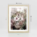 Plakat w ramie 30x40 - Piękno natury na płótnie - kwiaty, olejne - rama drewno