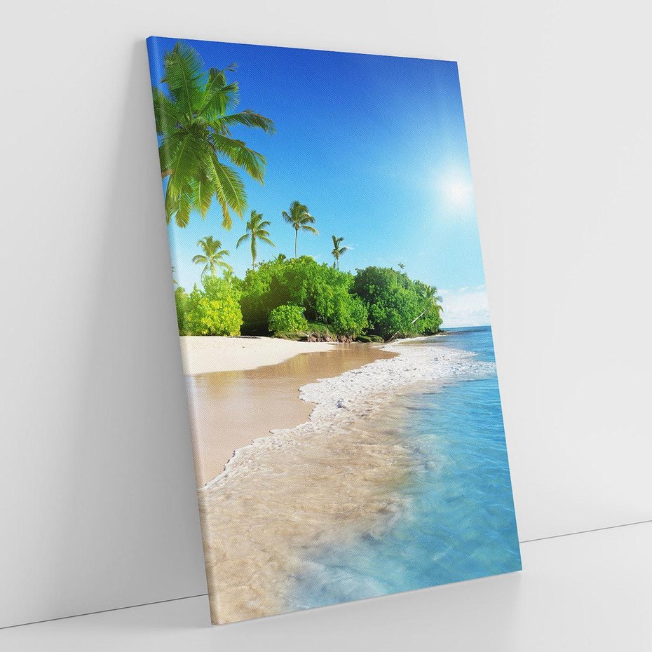 Obraz na płótnie 50x70 - Rajskie plaże Karaibów - Karaiby, plaża