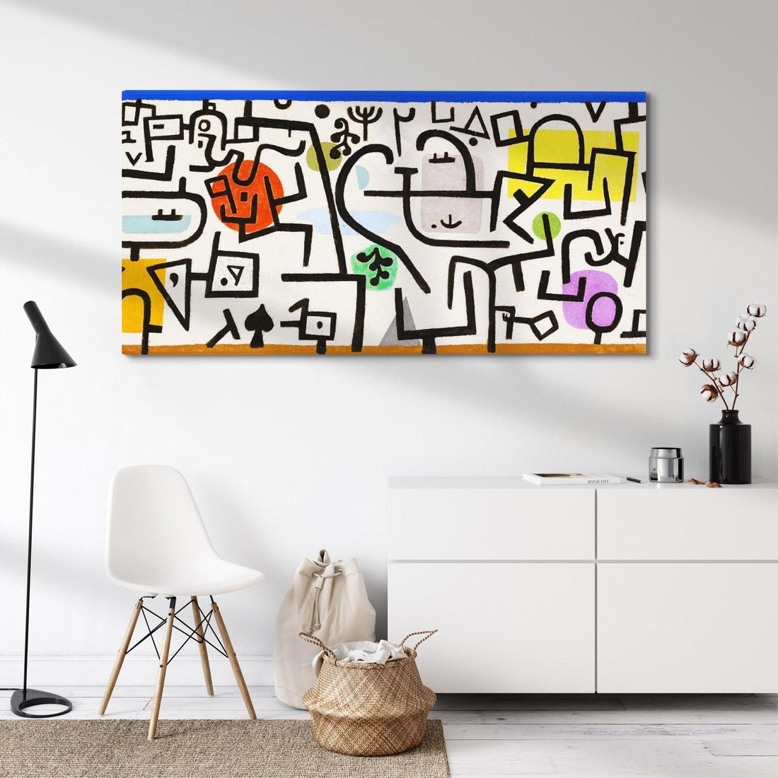 Obraz na płótnie 120x60 - Rich Port 1938, Paul Klee - Reprodukcja - reprodukcja, obraz na płótnie