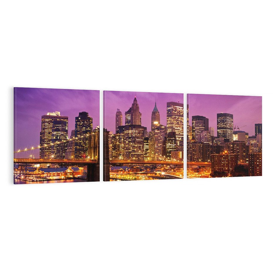 Obraz na płótnie 150x50 - Nowy Jork: miasto nieprzespanych nocy - New York, USA