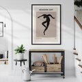 Plakat bez ramy 30x40 - Modernistyczna Wizja - plakat modern, czarna postać