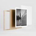 Plakat w ramie 40x50 - Majestatyczny Big Ben w Londynie - Londyn, most - rama drewno