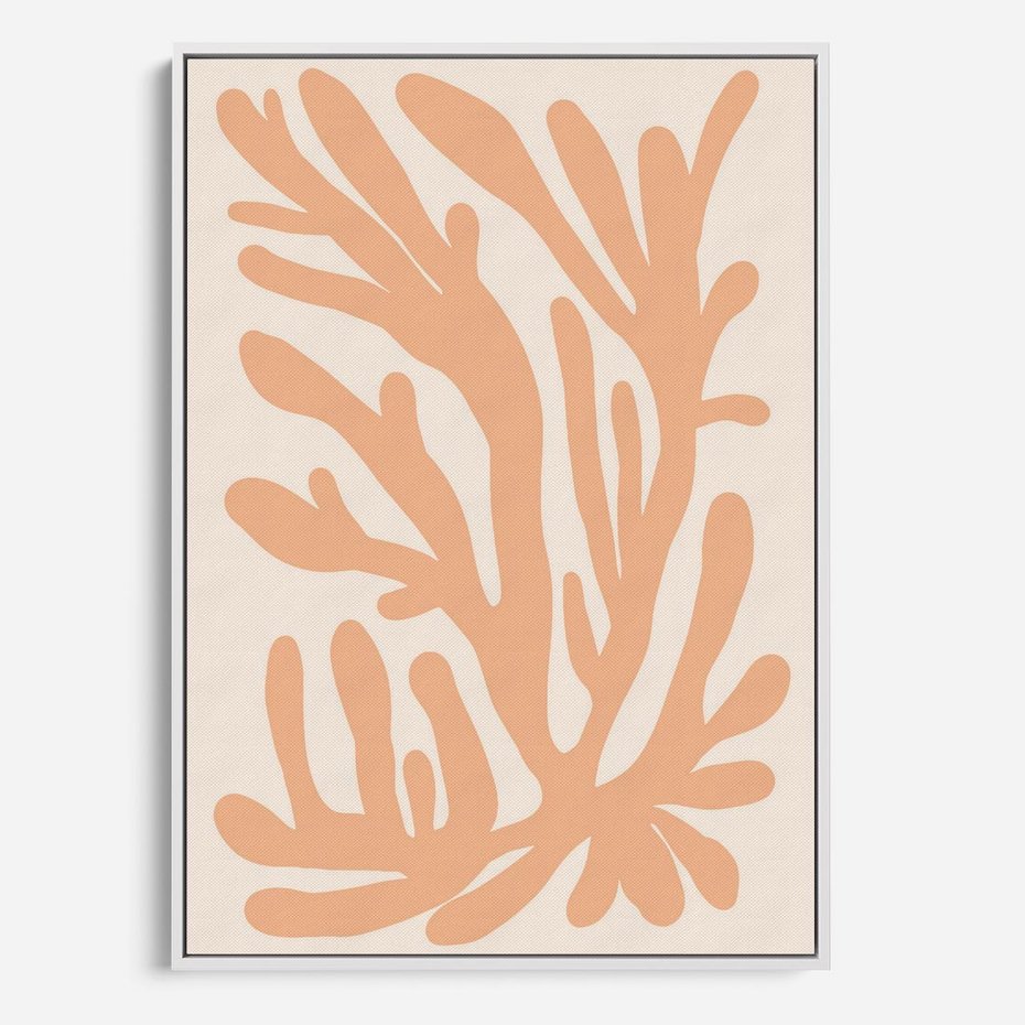 Obraz w ramie 70x100 - Rozkwitające Abstrakcje - nowoczesna sztuka, plakat modern - rama biała