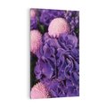 Obraz na płótnie 70x100 - Fioletowa hortensja - kwiaty, hortensja
