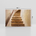 Obraz na płótnie 100x70 - Schody Wymiarów - schody, tunel