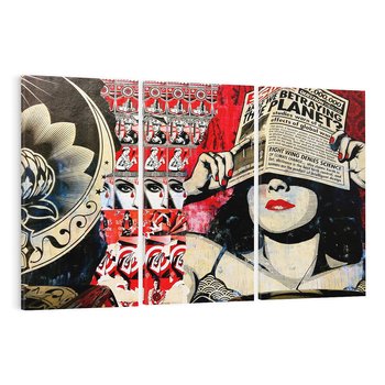 Obraz na płótnie 120x80 - Eksploracja kolorowego graffiti - graffiti