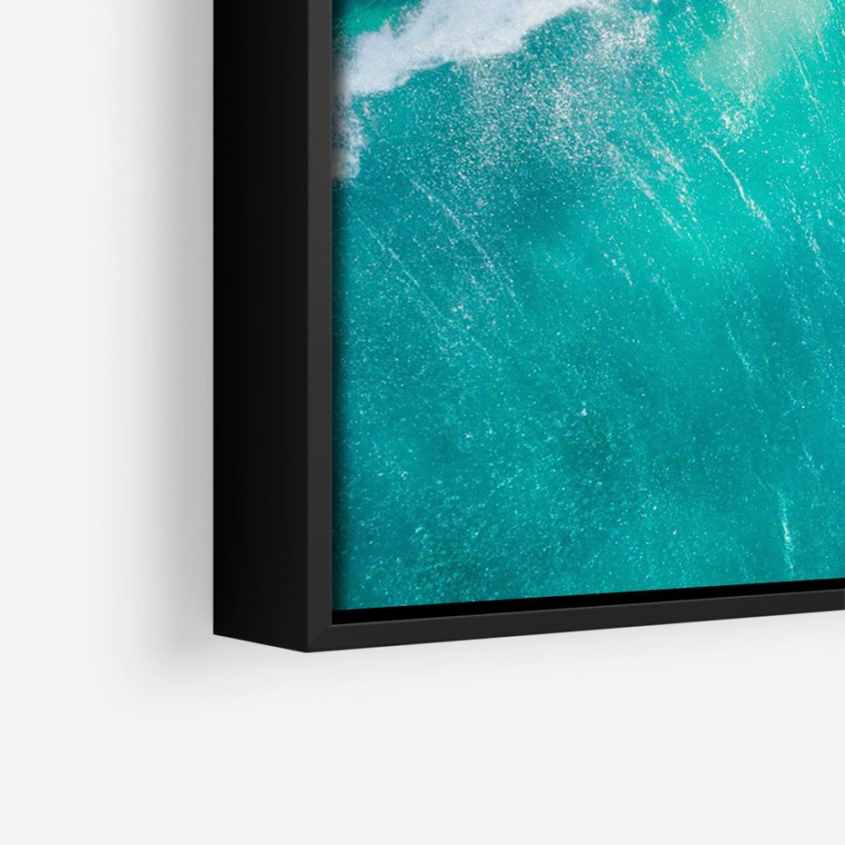 Obraz w ramie 70x100 - Siła i Spokój - morze, ocean - rama czarna