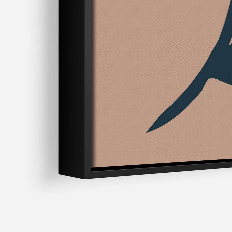 Obraz w ramie 70x100 - Rozbijające Granice - abstrakcyjny obraz, plakat - rama czarna