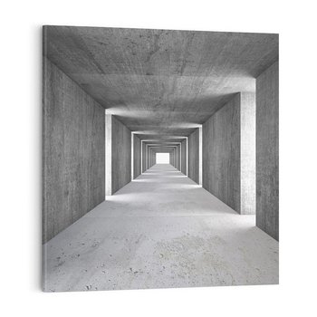 Obraz na płótnie 50x50 - Abstrakcyjna głębia - 3D, tunel