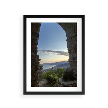 Plakat w ramie 50x70 - Pejzaż w perspektywie - pejzaż, perspektywa - rama czarna