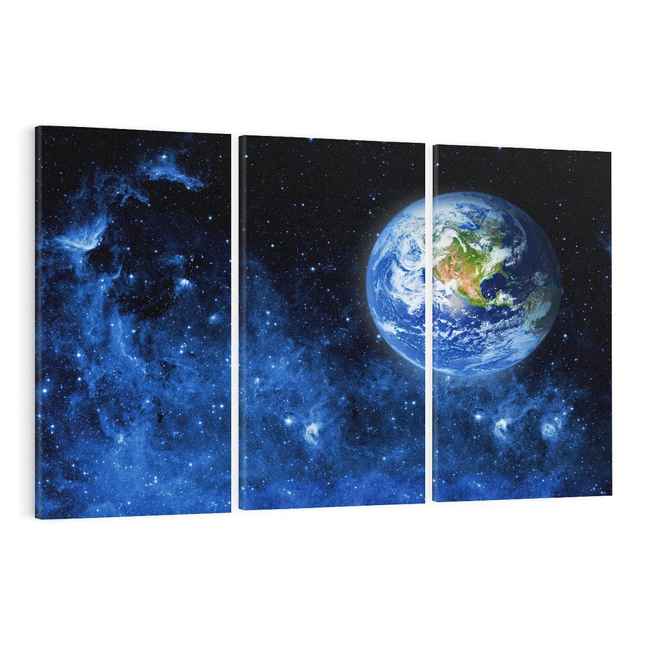 Obraz na płótnie 120x80 - Magia kosmicznej nocy - gwiazdy, kosmos