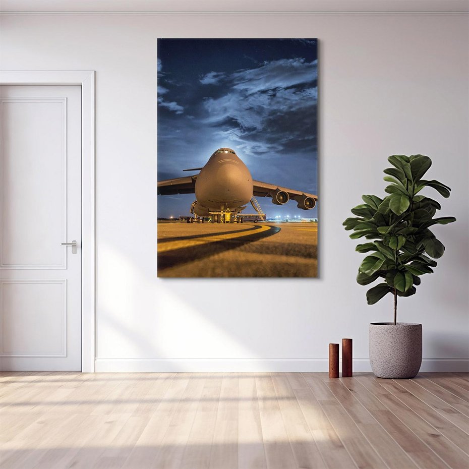 Obraz na płótnie 70x100 - Samolot: Podniebna Wolność - samolot, transport
