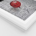 Plakat w ramie 40x50 - Mur Balonów - mur, balon - rama biała