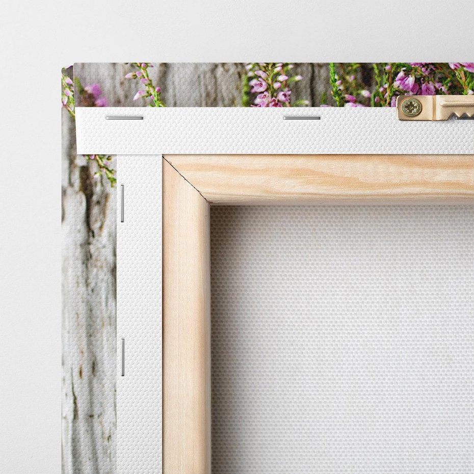 Obraz na płótnie 30x30 - Fioletowe Wrzosy - wrzosy, fiolet