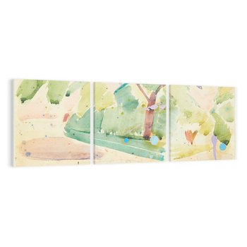 Obraz na płótnie 90x30 - "Color study Langelinie"  Edvard Weie - Reprodukcja - reprodukcja, obraz na płótnie