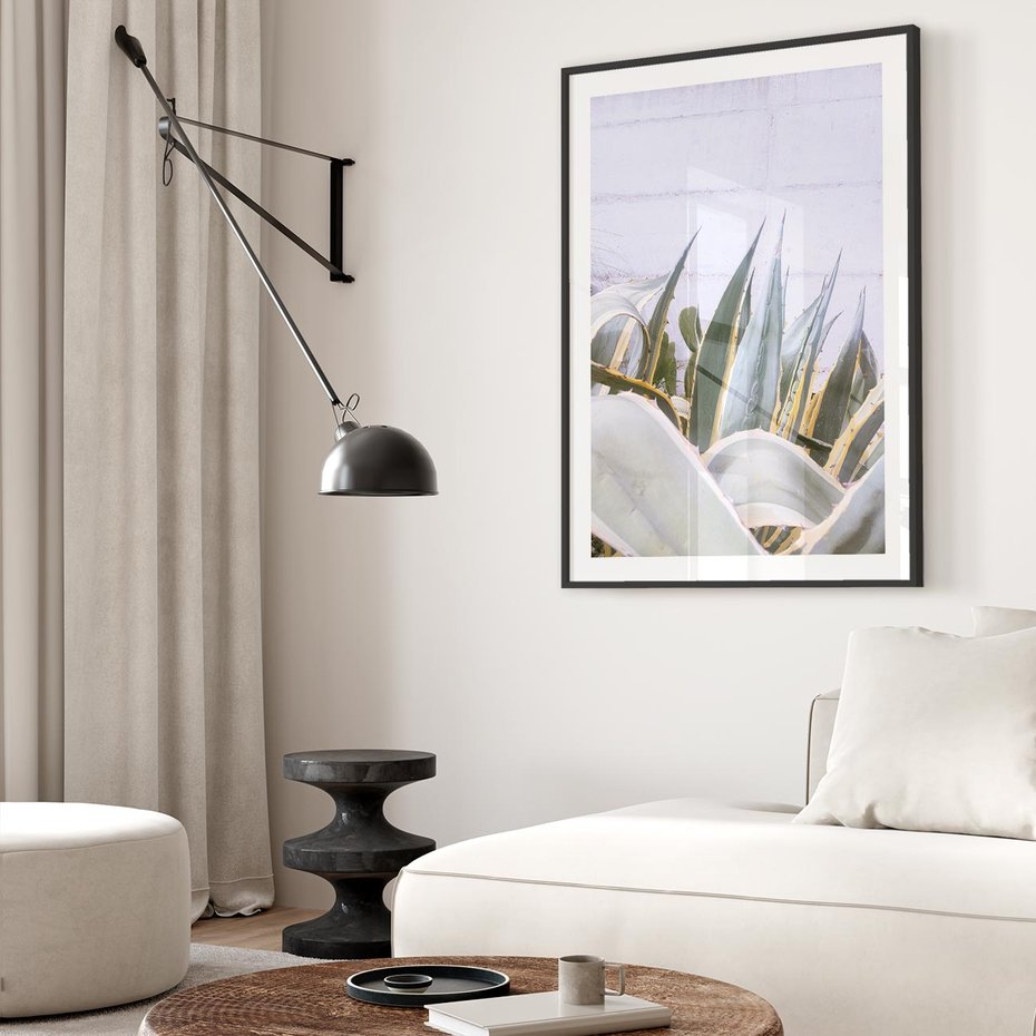 Plakat bez ramy 21x30 - Sukulentowe liście - liście, sukulenty