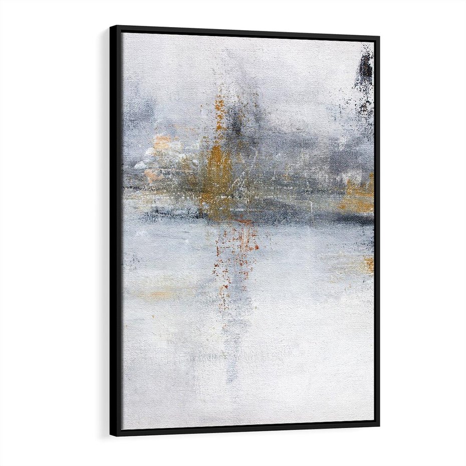 Obraz w ramie 70x100 - Kontrastujące Chaosy - abstrakcja, kontrast - rama czarna