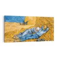 Obraz na płótnie 120x60 - "The Siesta " (1890) Vincent van Gogh - Reprodukcja - reprodukcja, obraz na płótnie