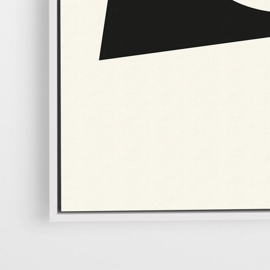 Obraz w ramie 80x120 - Tajemnicze Spektrum - abstrakcyjne kształty, geometria - rama biała