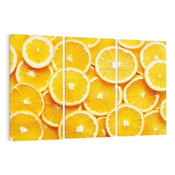 Obraz na płótnie 120x80 - Wyrazista moc pomarańczy - pomarańcze, owoce