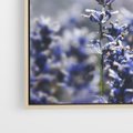 Obraz w ramie 80x120 - Delikatna Uroda Natury - wrzosy, fiolet - rama drewno