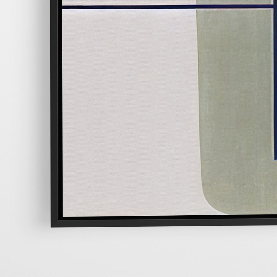 Obraz w ramie 50x70 - Sztuka Abstrakcji - geometryczne kształty, kolorowe prostokąty - rama czarna