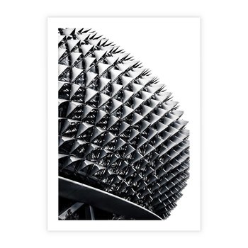 Plakat bez ramy 21x30 - Nowoczesność w Czerni i Bieli: Architektoniczna Piękność - nowoczesna architektura, black and white