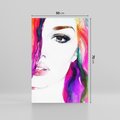 Obraz na płótnie 50x70 - Kobieta Twarz Abstrakcja - kobieta, twarz