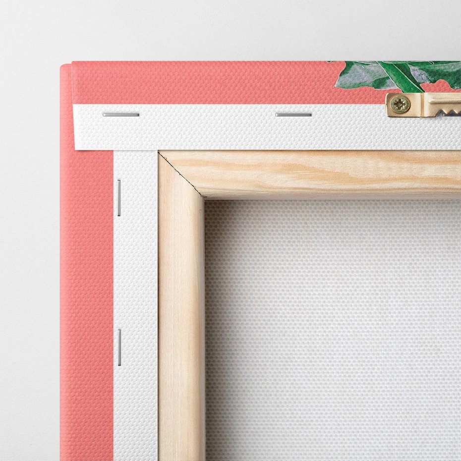 Obraz na płótnie 80x80 - Energetyczna Eksplozja Natury - liście, kolor