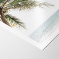 Plakat bez ramy 40x50 - Wakacyjne Marzenie - palma nad morzem,