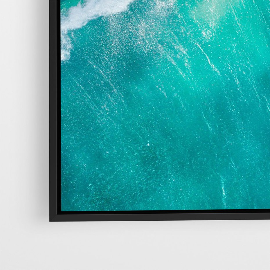 Obraz w ramie 70x100 - Siła i Spokój - morze, ocean - rama czarna