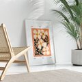 Plakat bez ramy 30x40 - Refleksje w roślinnym odbiciu - kwiatowa kompozycja, minimalizm