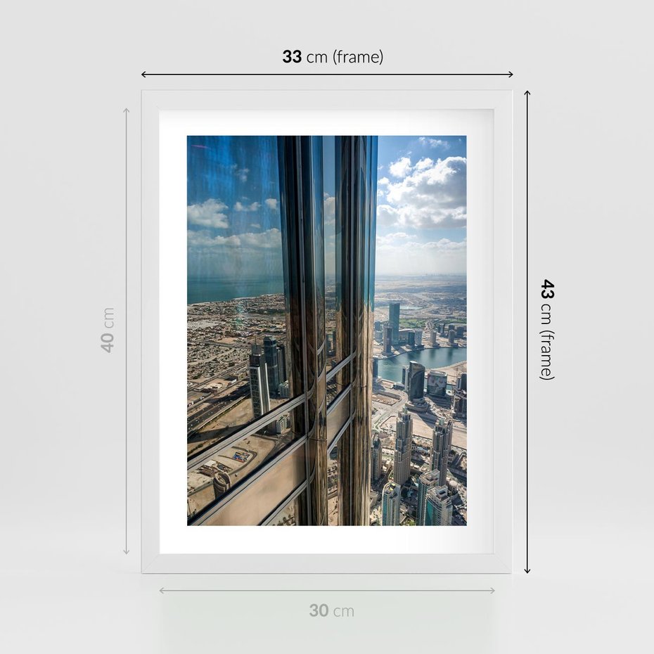 Plakat w ramie 30x40 - Architektura Budynków - budynki, architektura - rama biała