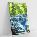 Obraz na płótnie 50x70 - Meksykański wodospad w lesie - wodospad, las